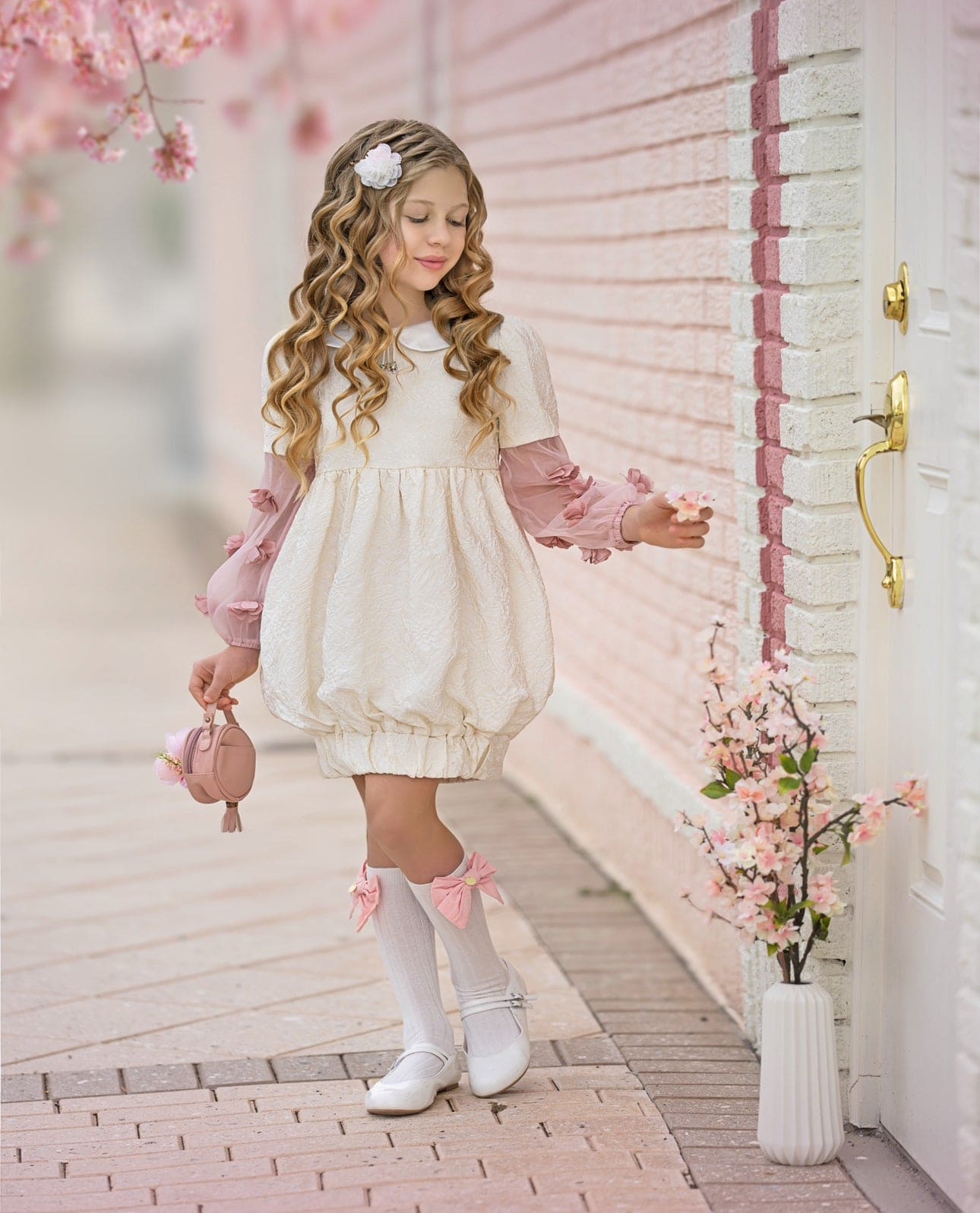 Cherry Blossom Dress - Petite Maison Kids