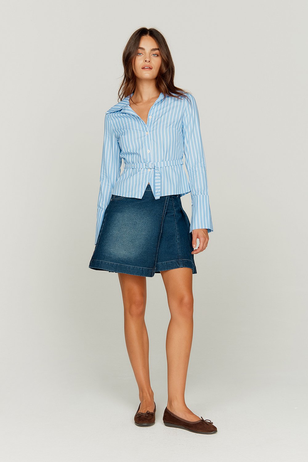 House of Sunny Fade Pleat Skirt