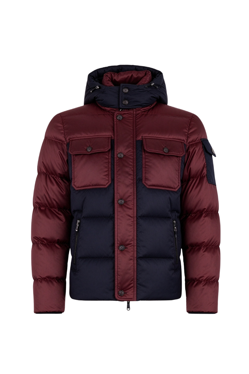 MooRER DEVONSHL DOWN JACKET Cardinaleblu