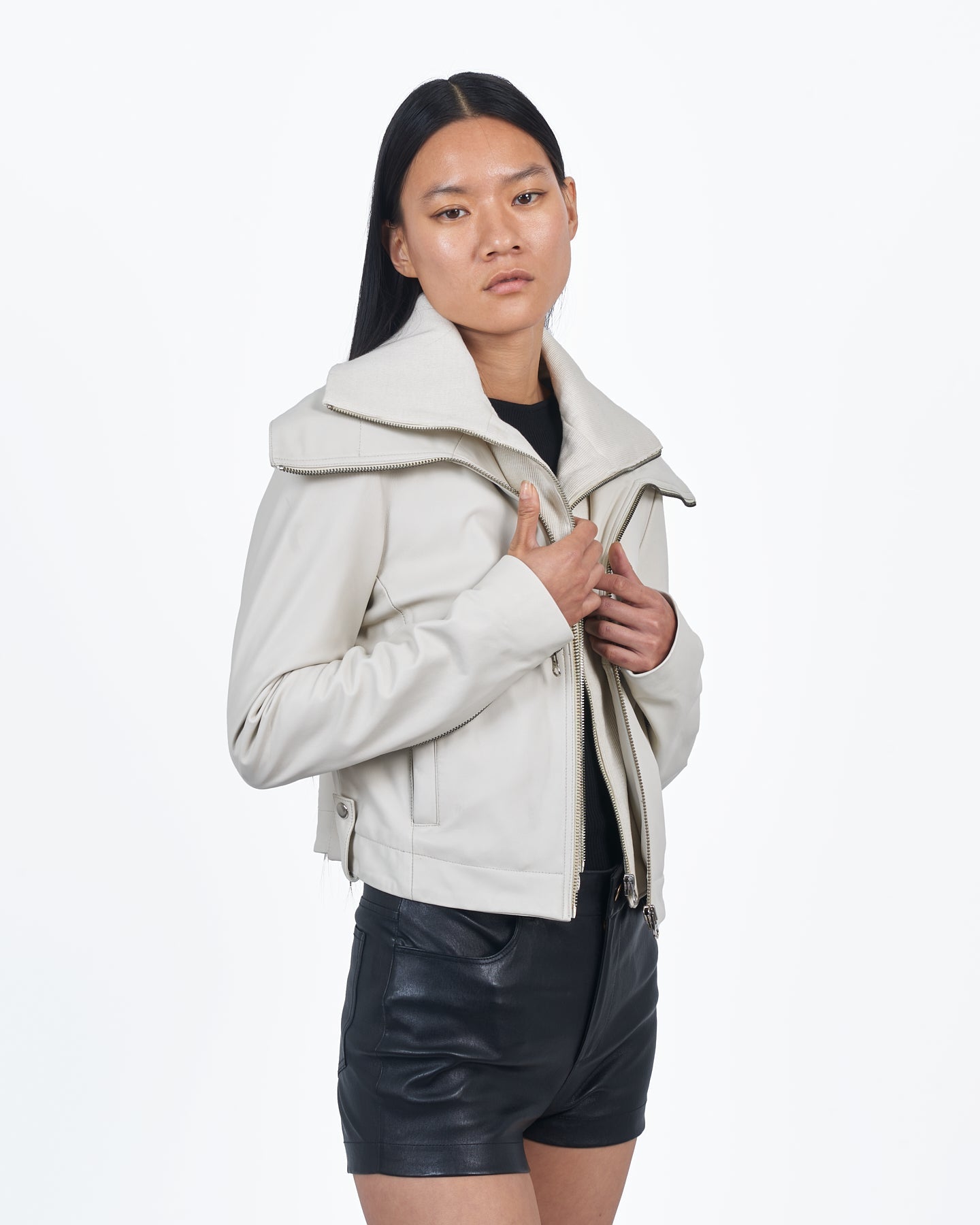 Giacca Lusso Dramatic Collar Jacket Off White