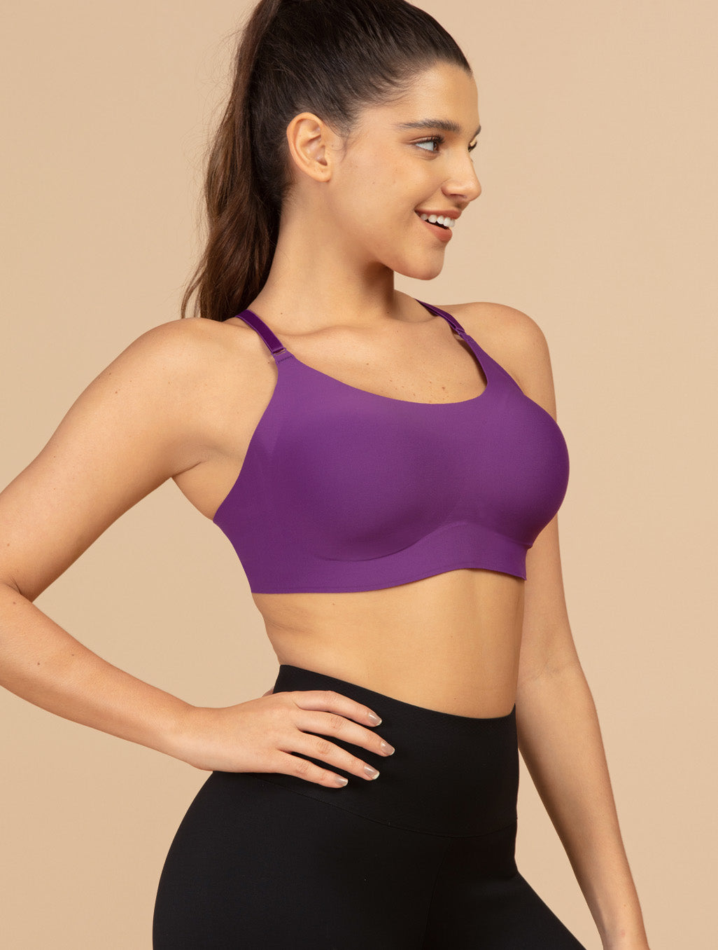 Comfelie Aero Poise Contrast Color Cross Back Sports Bra