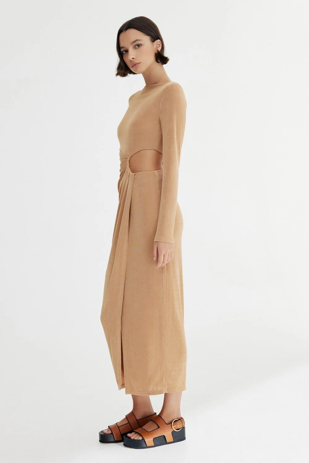 Significant Other Ivy Midi Dress - Sand