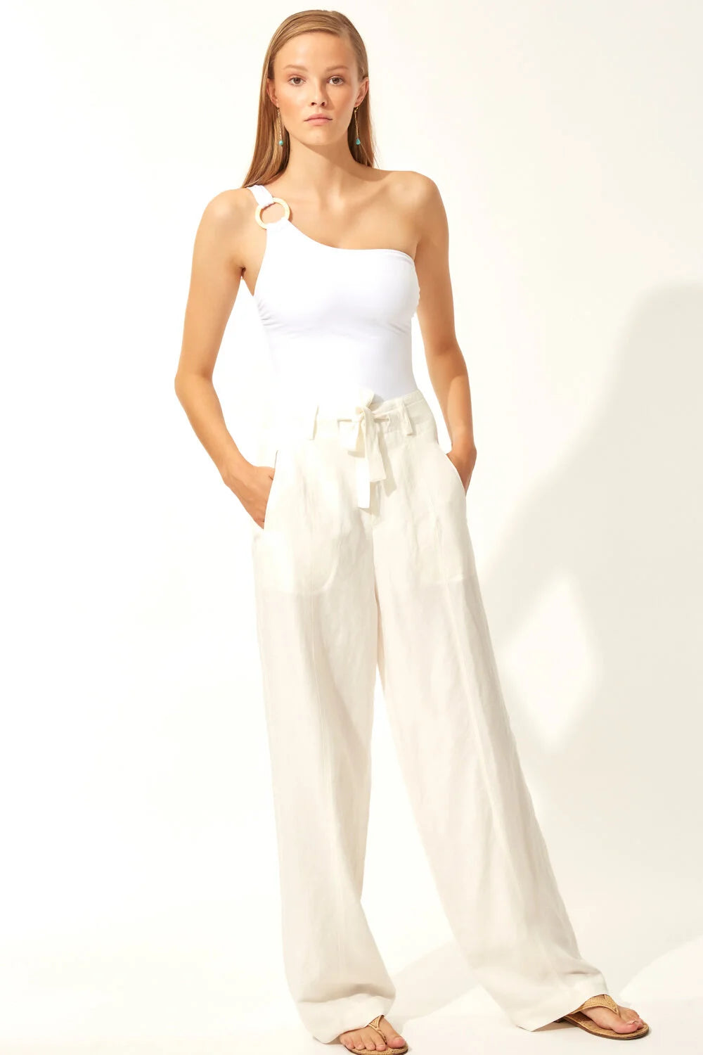 Solid & Striped The Juliana One Piece - White