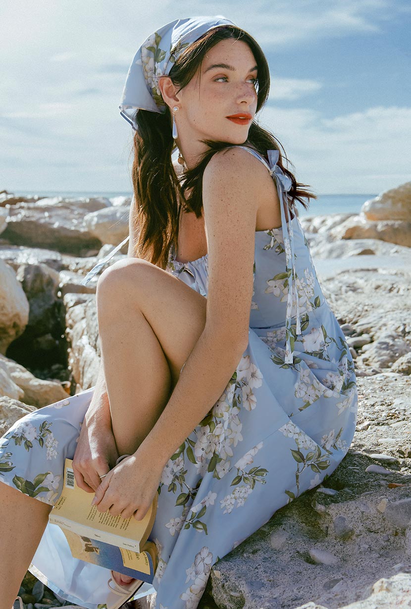 Kirsten Dress | Blue Floral