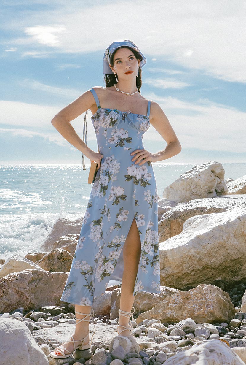 Kirsten Dress | Blue Floral