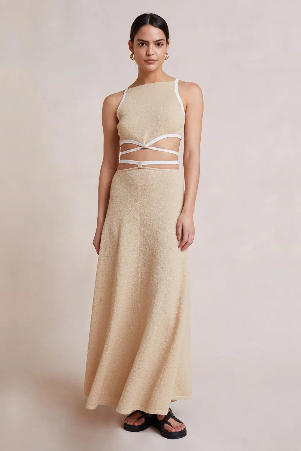 Bec + Bridge Lauryn Knit Top - Cream/ Sand