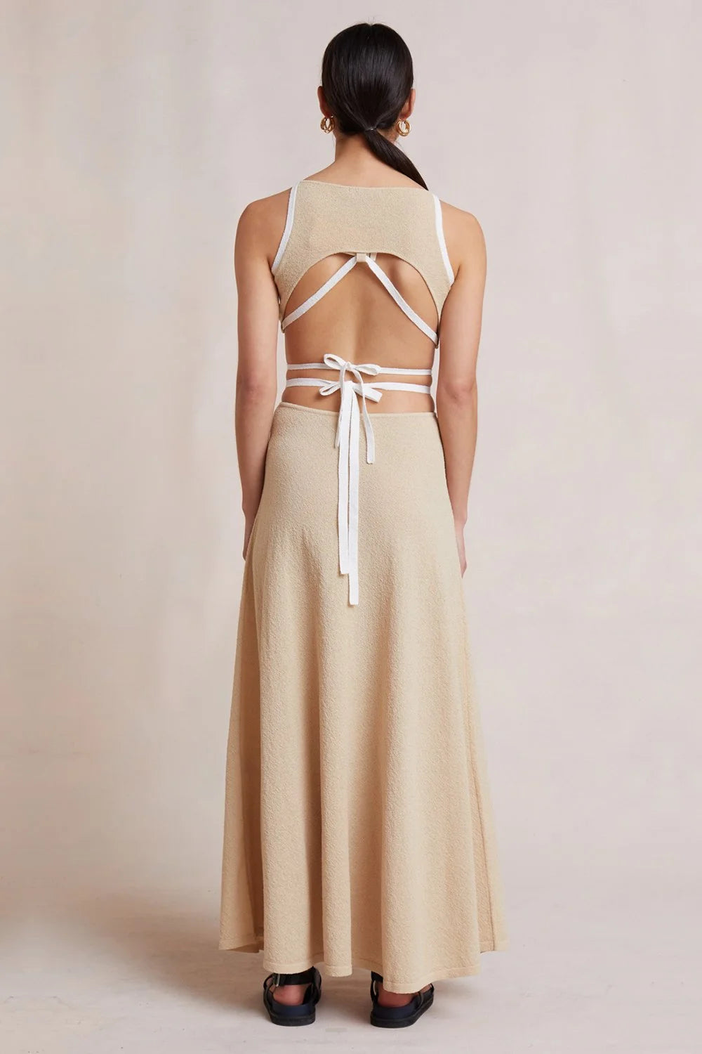 Bec + Bridge Lauryn Knit Skirt - Cream/ Sand