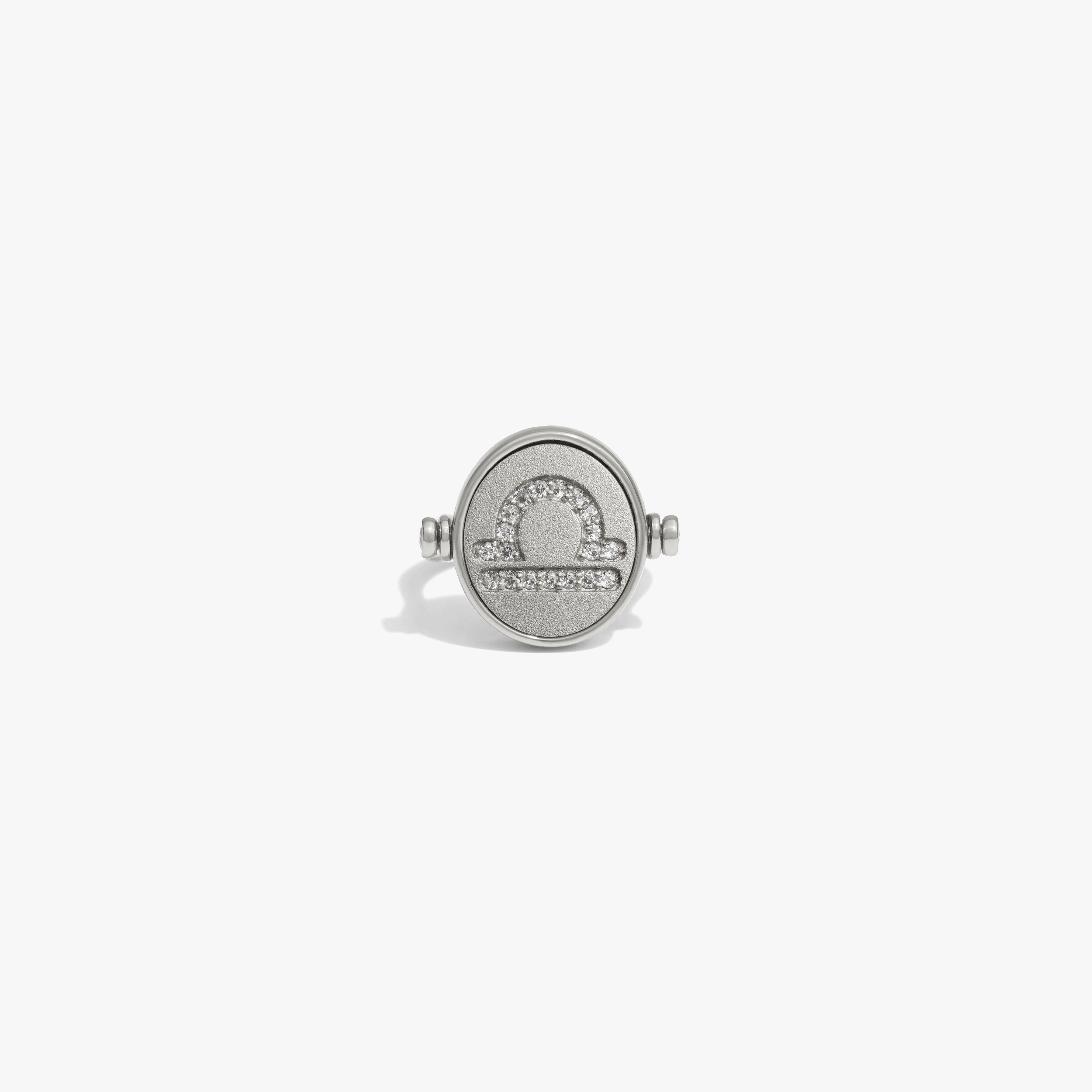 Awe Inspired Rings 925 Sterling Silver / Libra / 5 Special Offer Zodiac Element Flip Ring