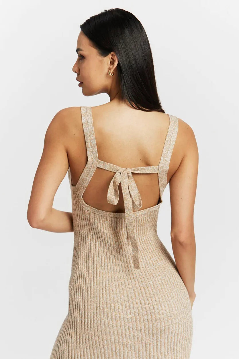 Liv Midi Dress - Bone