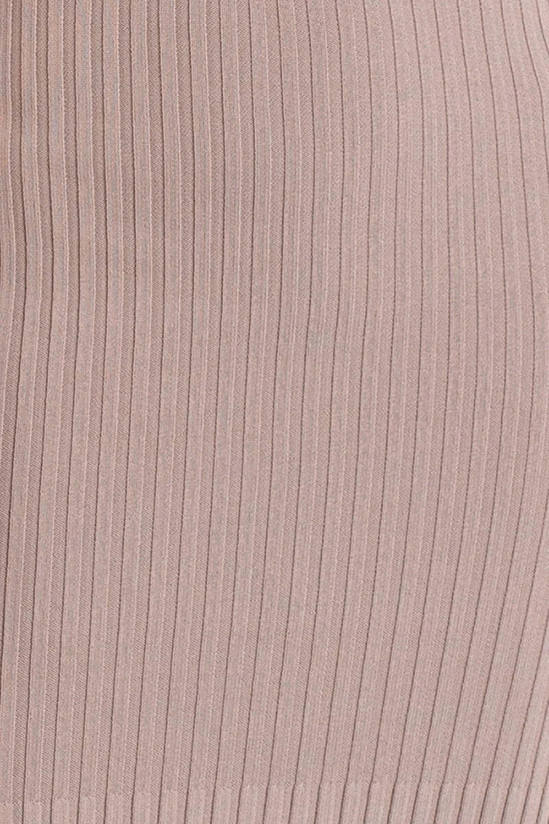 Bec + Bridge Lyla Knit Long Sleeve Mini Dress - Fawn