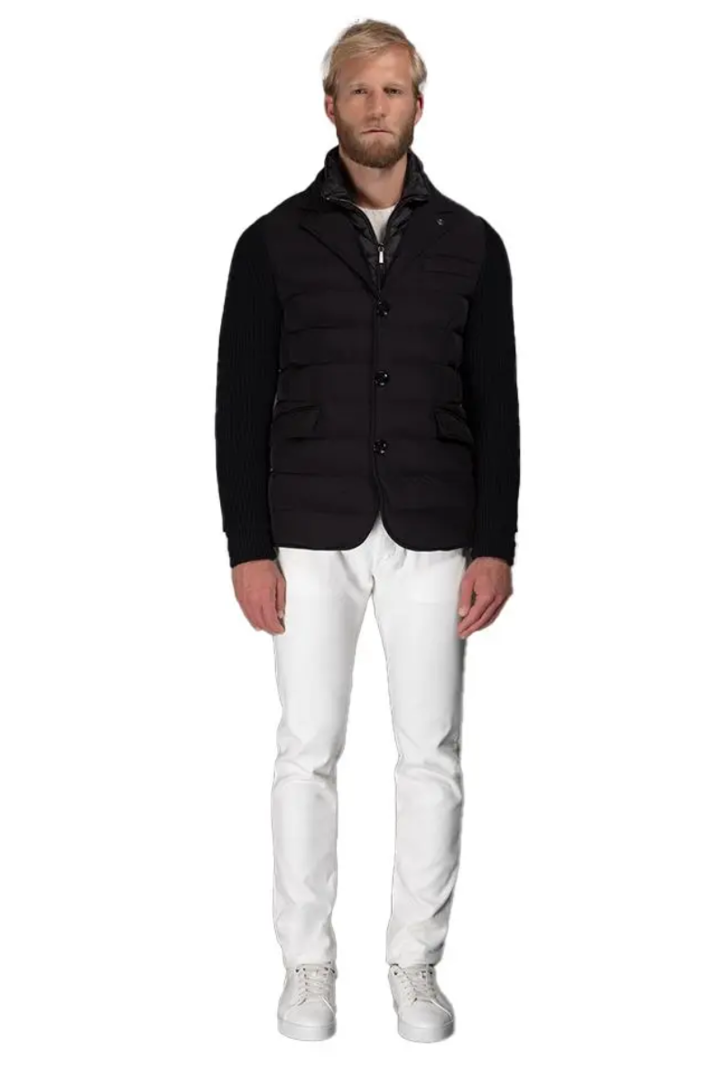 MooRER ROGERS-KNM Jacket Nero