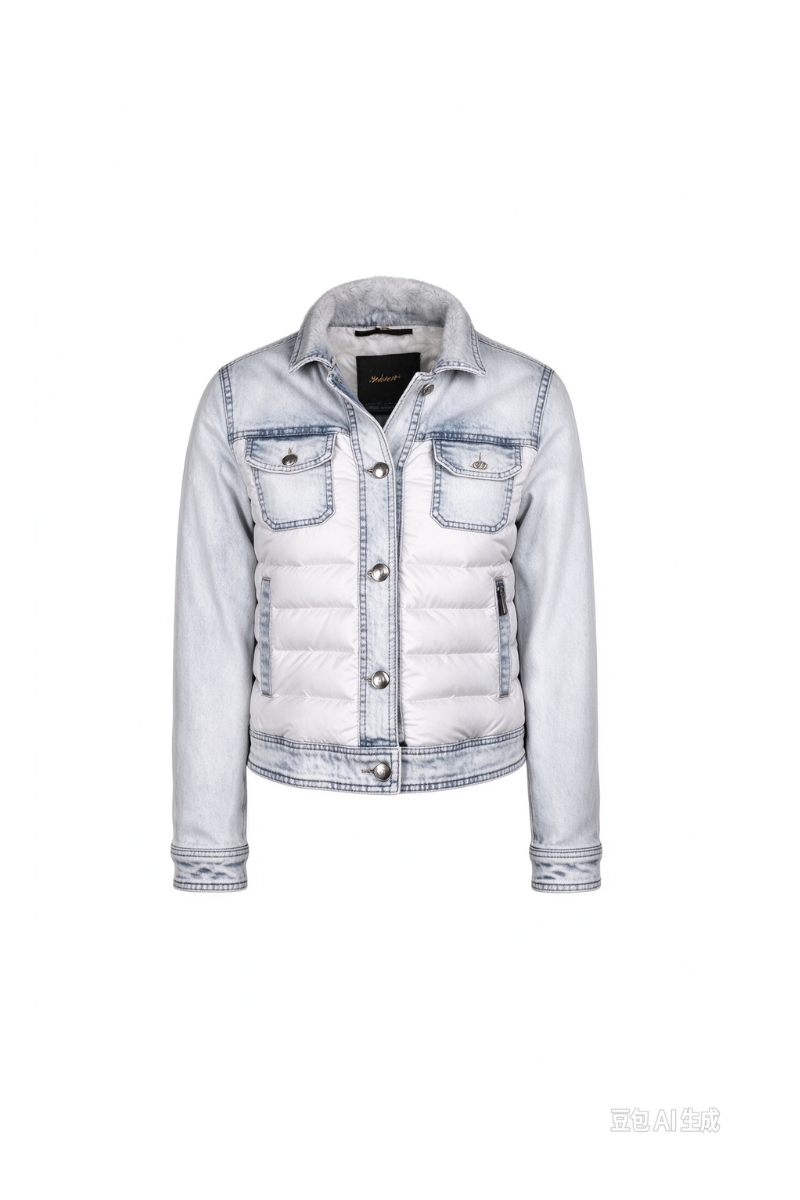 MooRER PETUNIA-FUR-104X-N Jacket Blu Bleach
