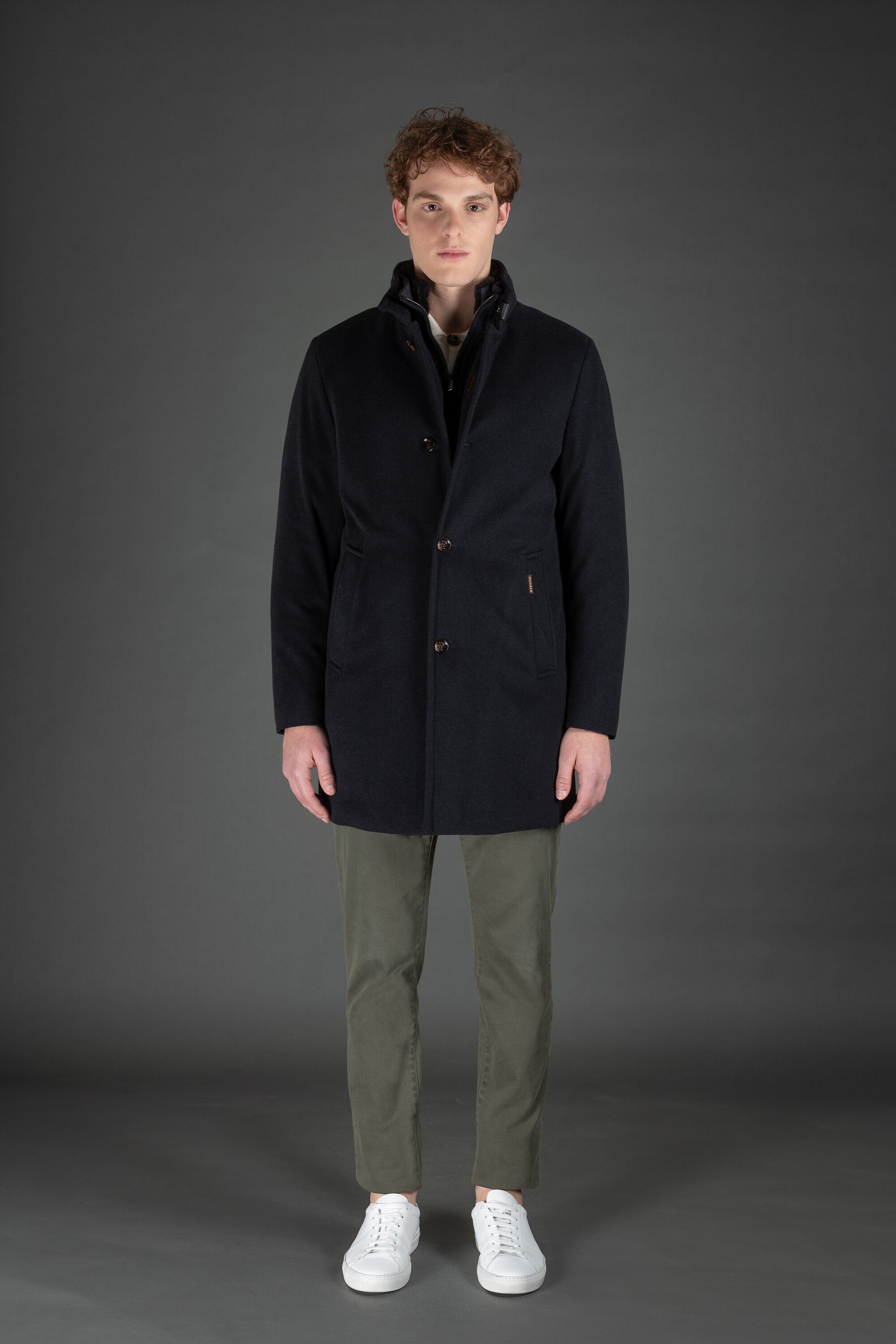 Moorer Bond Fur Cs Blu Jacket