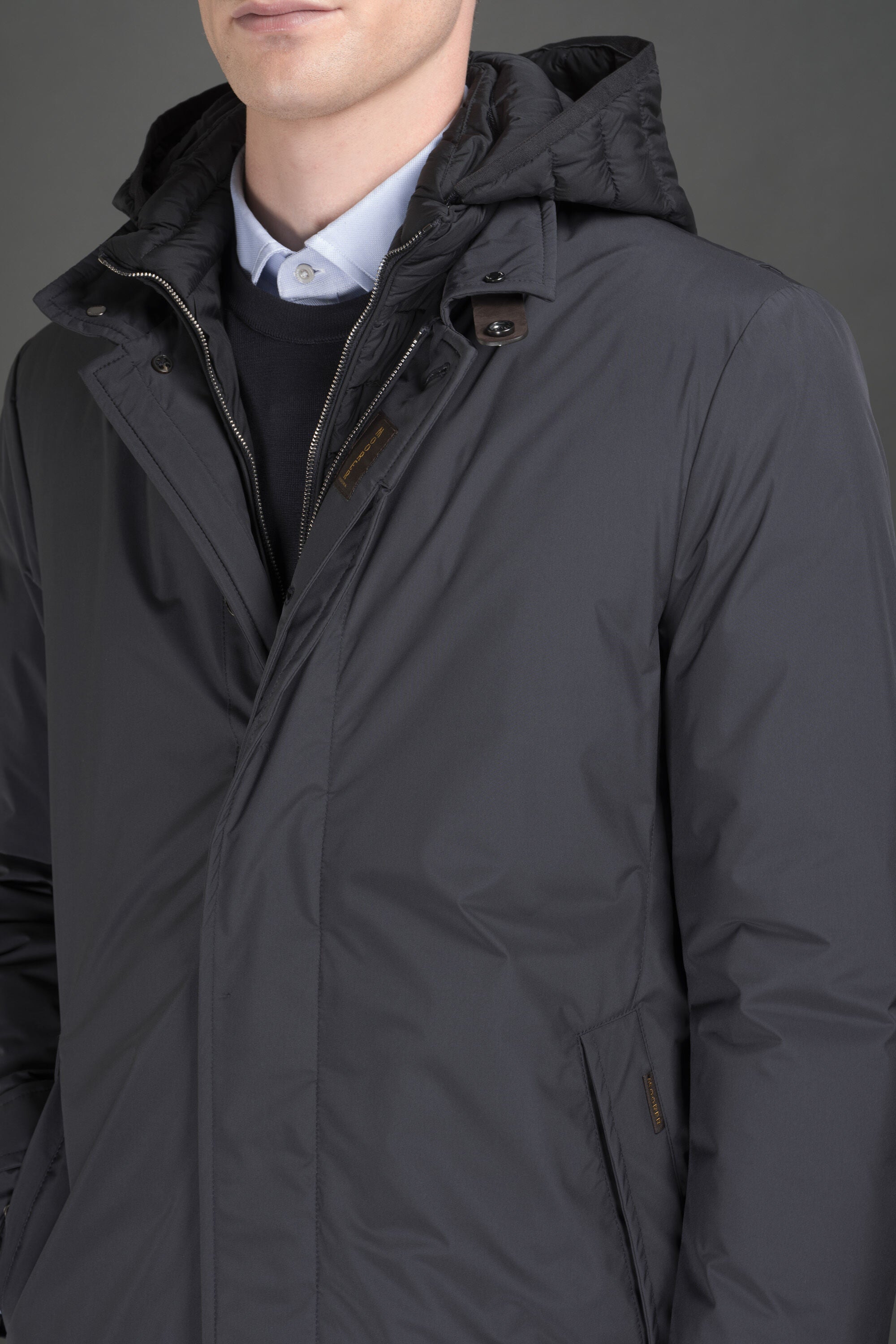 Mens Raffaello Waterproof Blue Jacket