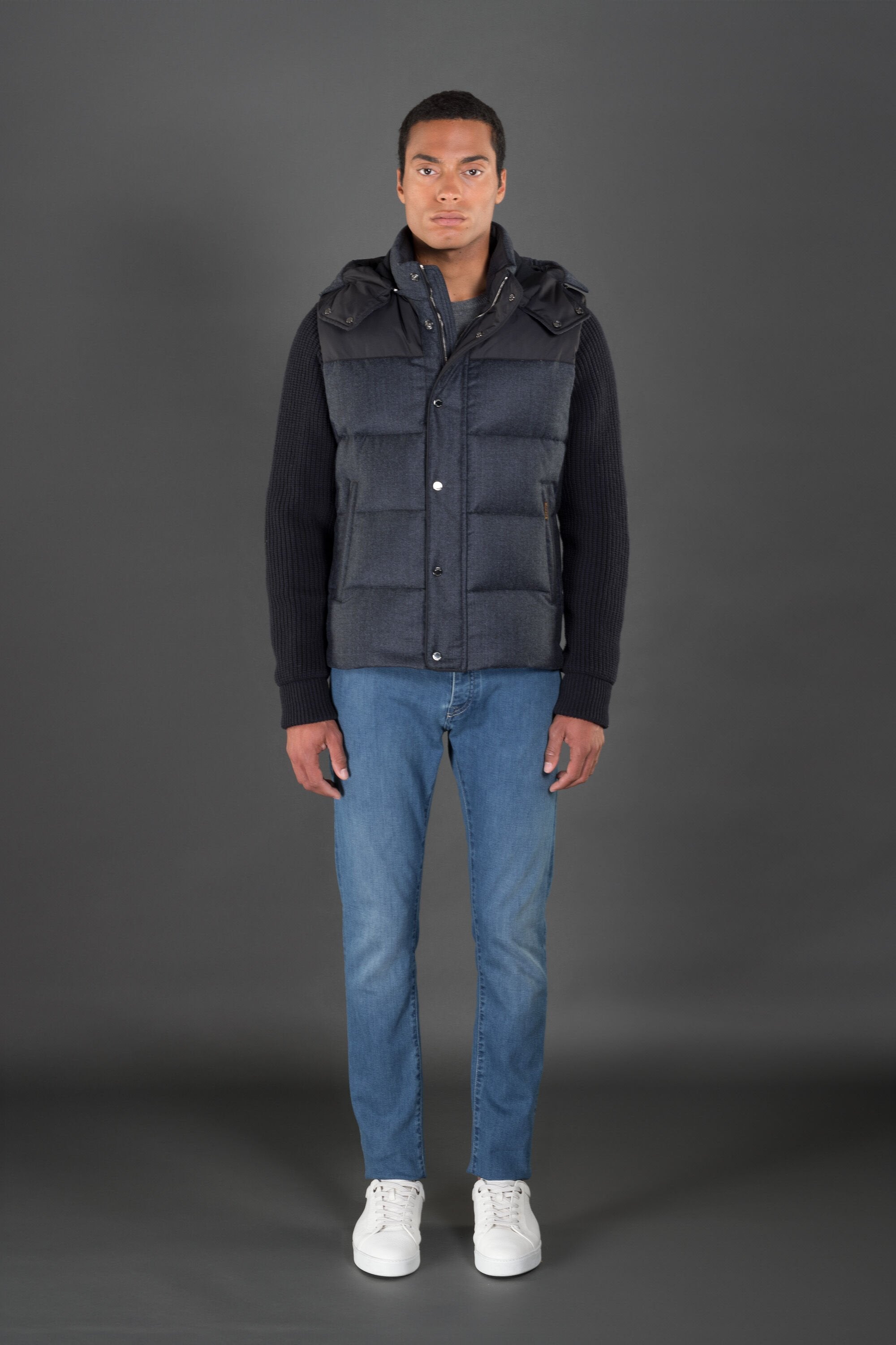 Mens Blue Bomber Jacket