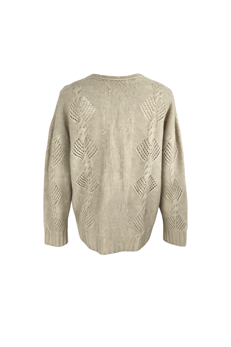 Max Simple V Neck Cashmere Pullover Taupe MSDH262563T