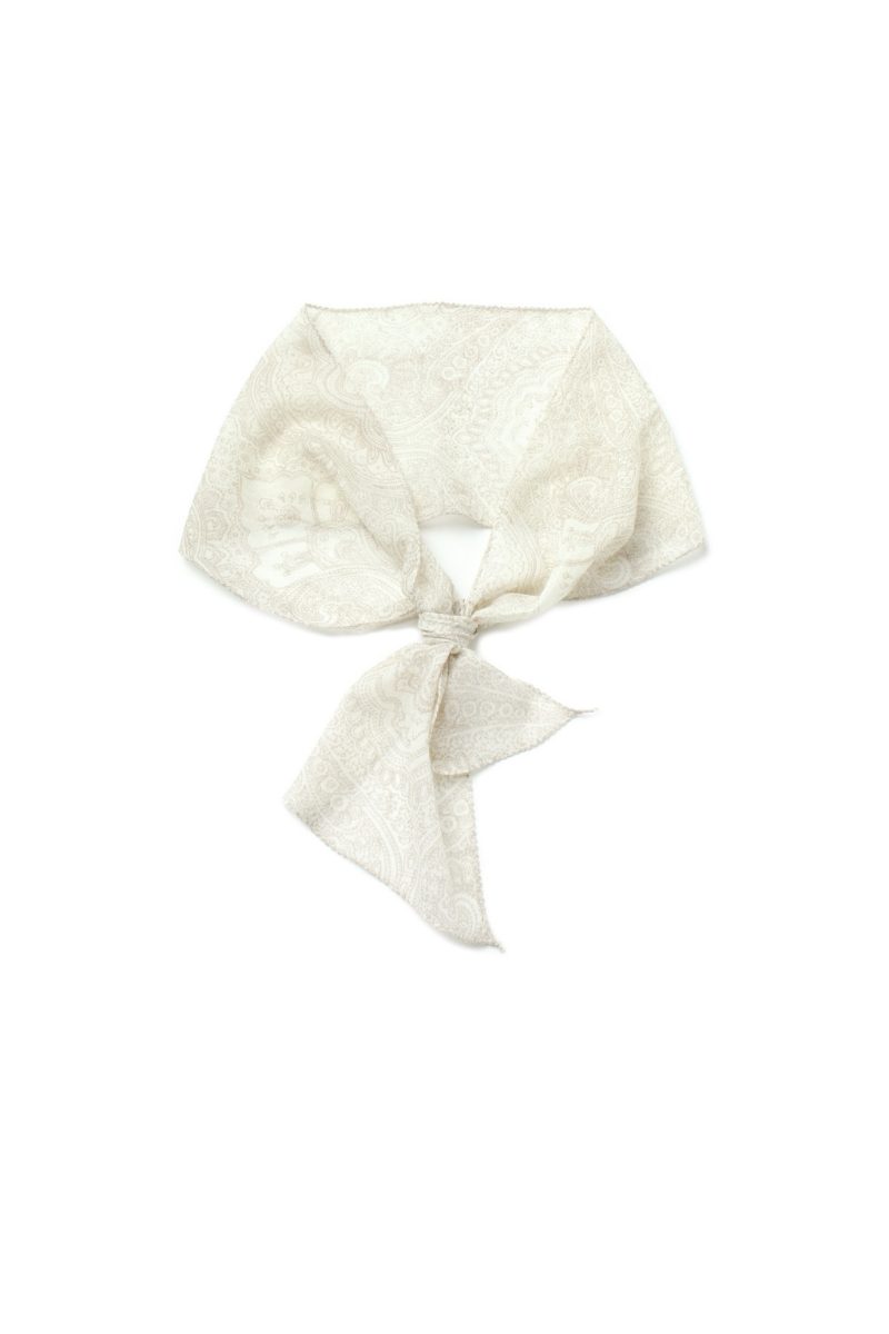 Max Simple Drawn Cashmere Scarf White MSDQ266013W