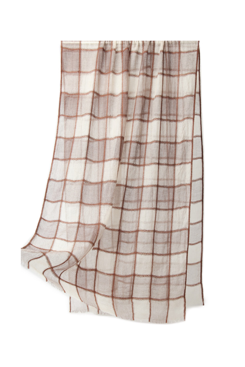 Max Simple Classic Cashmere Plaid Mahogany MSDQ266077M