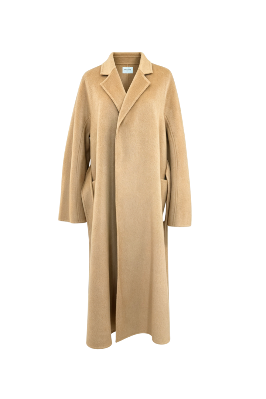 Max Simple Camel Hair Belted Long Coat Camel MSJS266108C