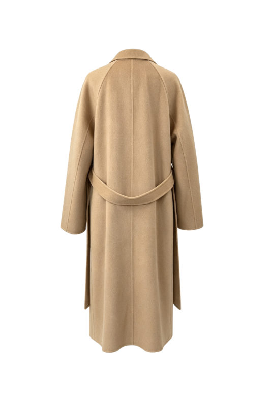 Max Simple Camel Hair Belted Long Coat Camel MSJS266108C