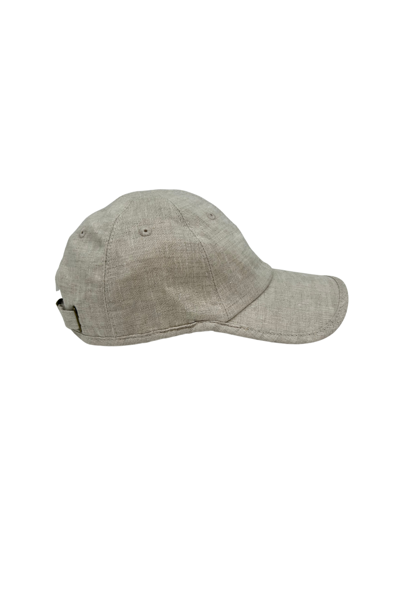 Max Simple Linen Baseball Cap Natural MSKX260000N