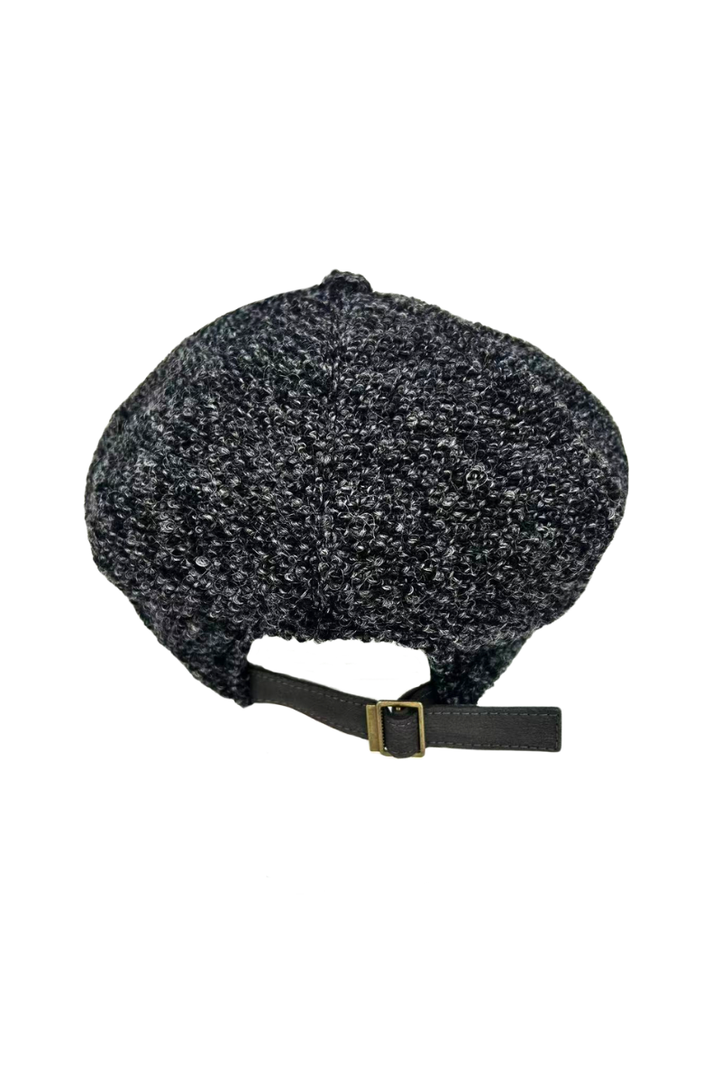 Max Simple Wool Newsboy Cap Charcoal MSKX260014C