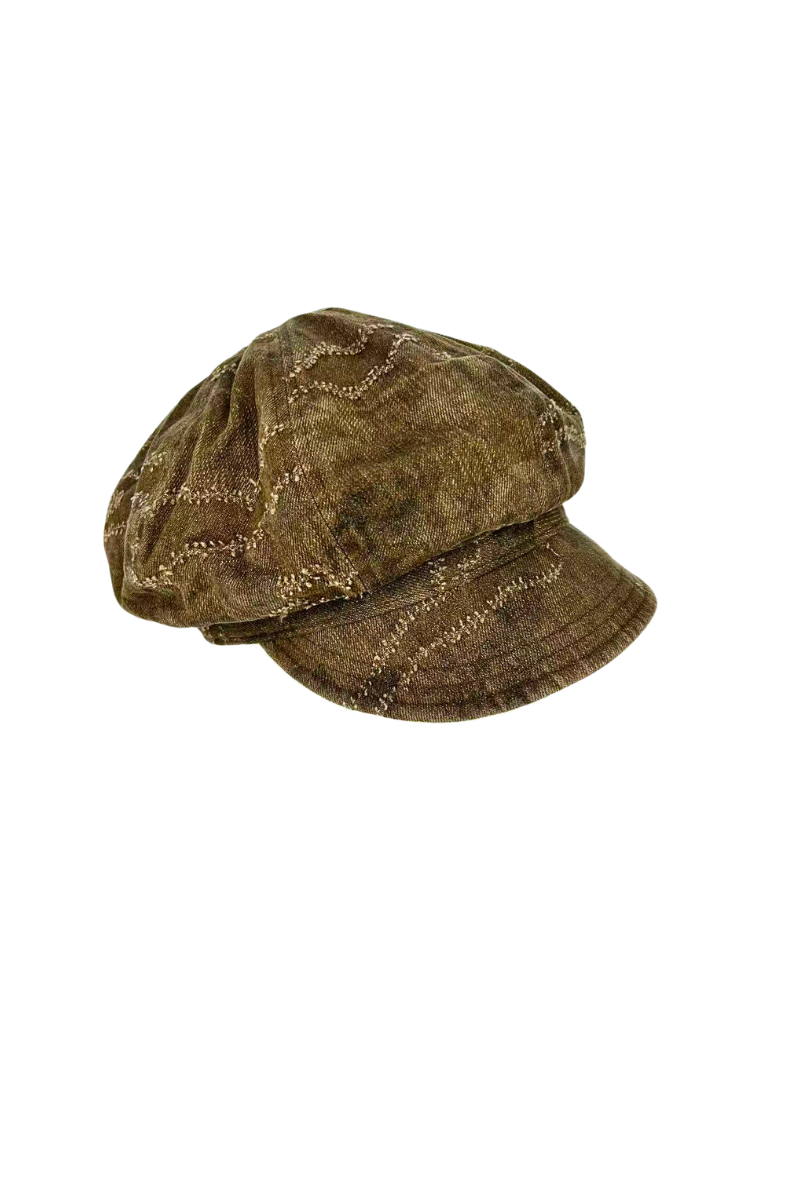 Max Simple Camouflage Newsboy Cap Brown MSKX260015R