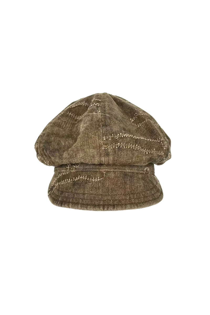 Max Simple Camouflage Newsboy Cap Brown MSKX260015R