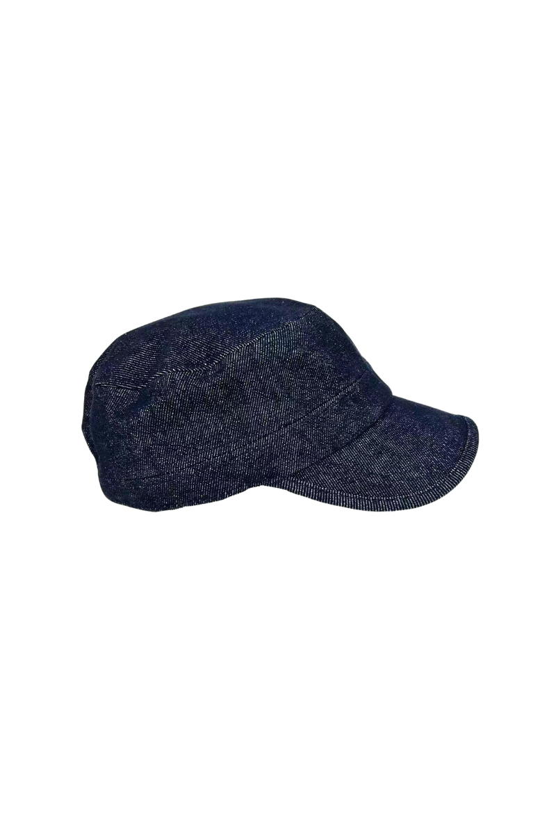 Max Simple Denim Military Cap Denim Blue MSKX260022D