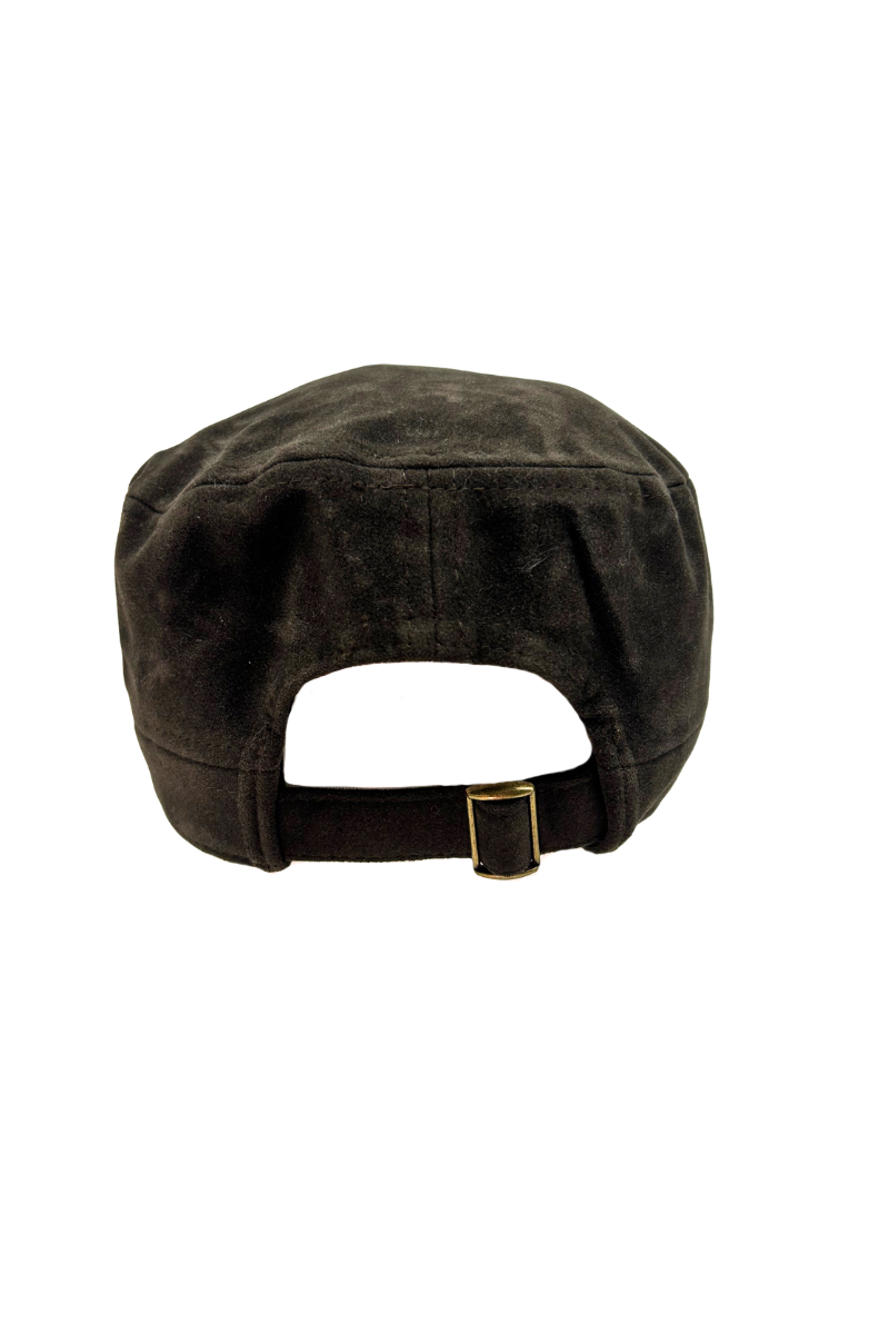 Max Simple Suede Military Cap Brown MSKX260054B
