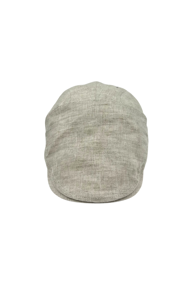 Max Simple Linen Flat Cap Natural MSKX260089N