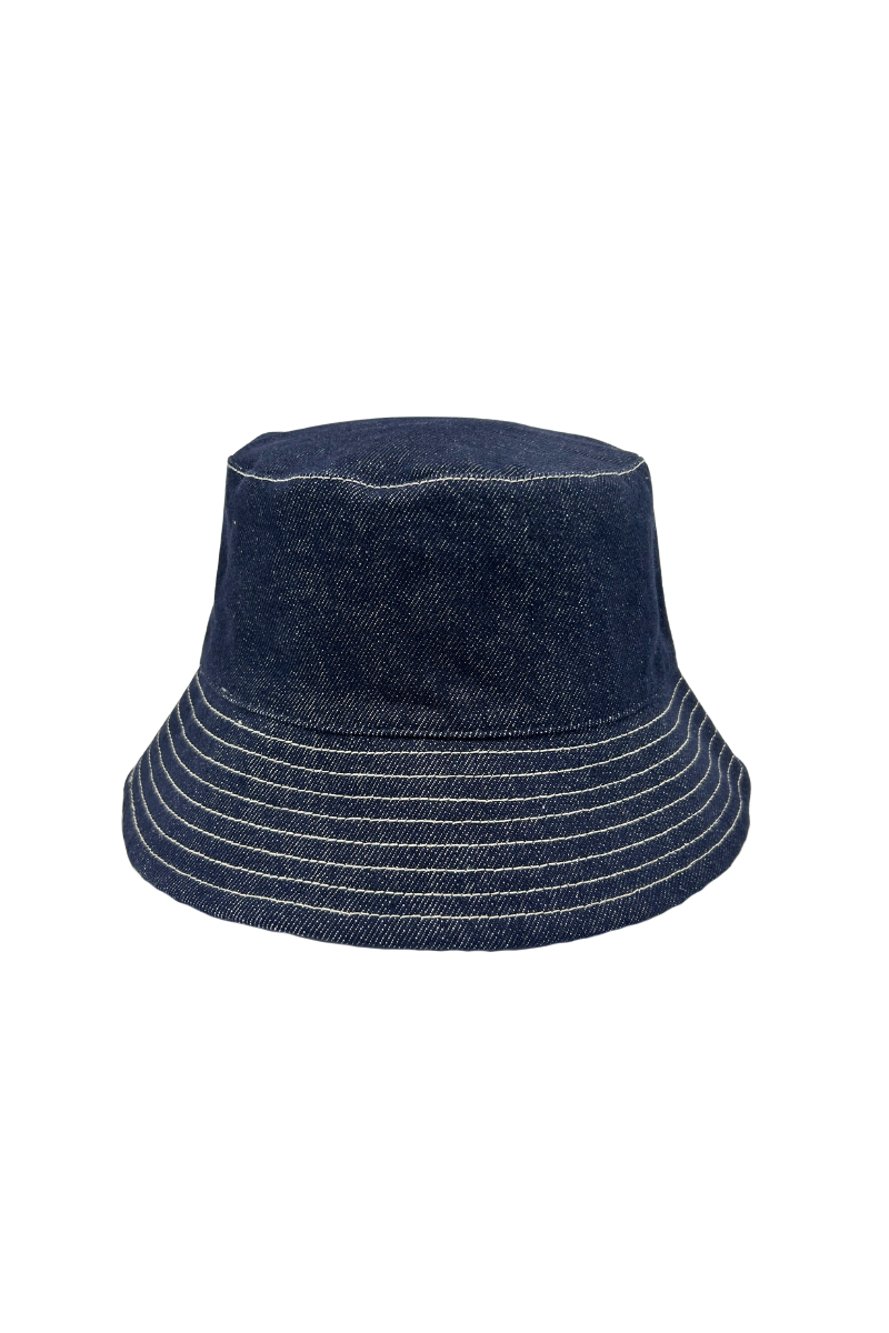 Max Simple Reversible Denim Bucket Hat Natural MSKX260092N
