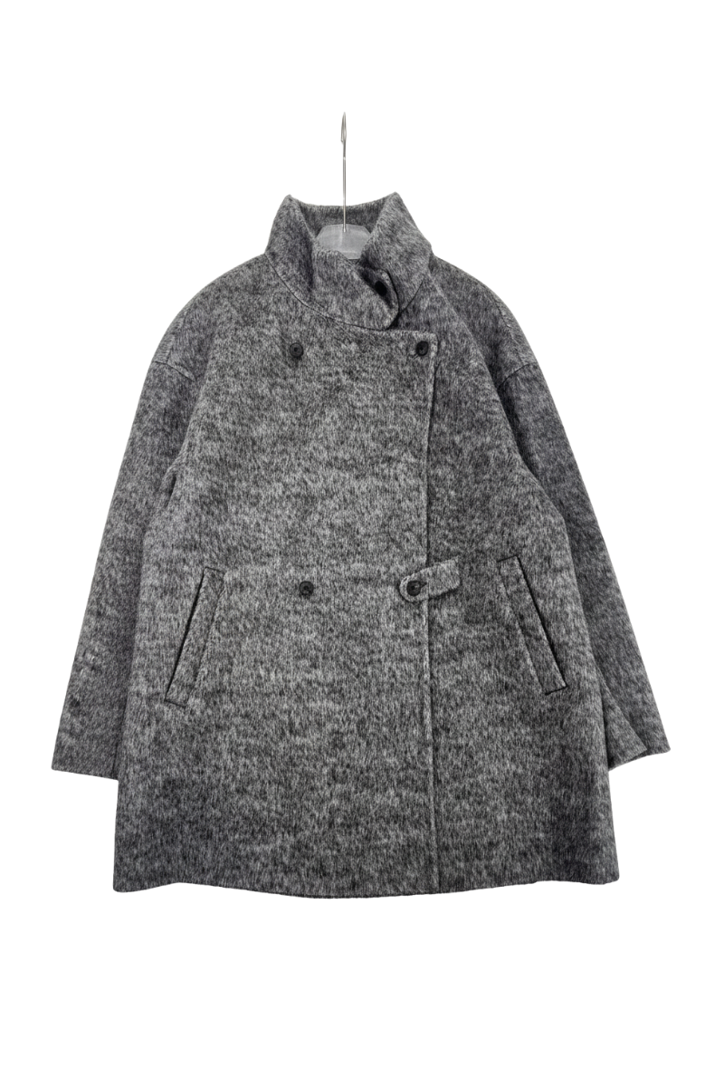 Max Simple Casual Wool Coat _Grey