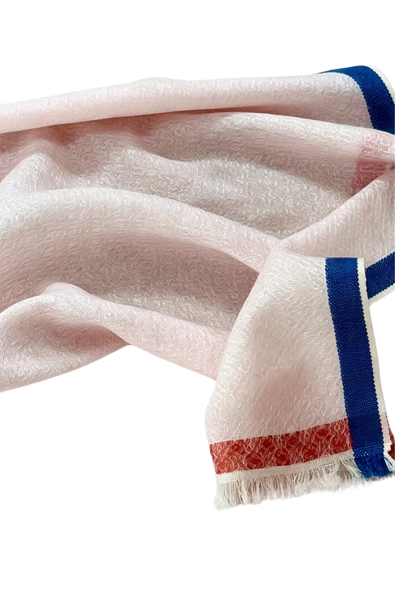 Max Simple Wool Jacquard Coin Square 70 Pink MSRX266001P