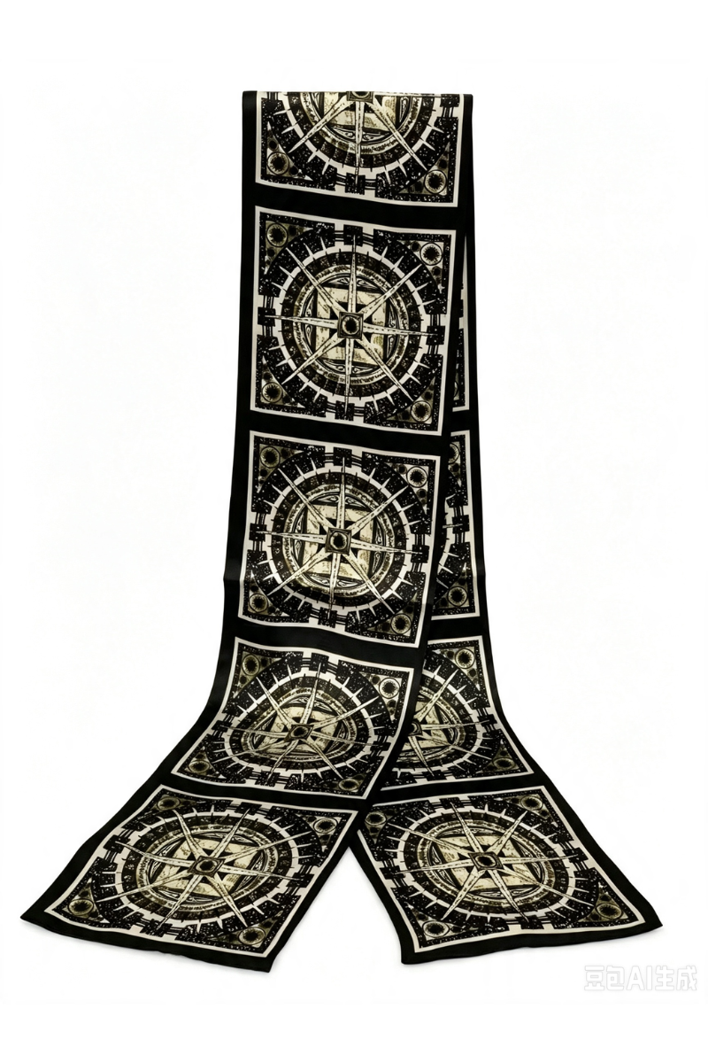 Max Simple Silk Ribbon Scarf 16*150 Black MSXC260718B