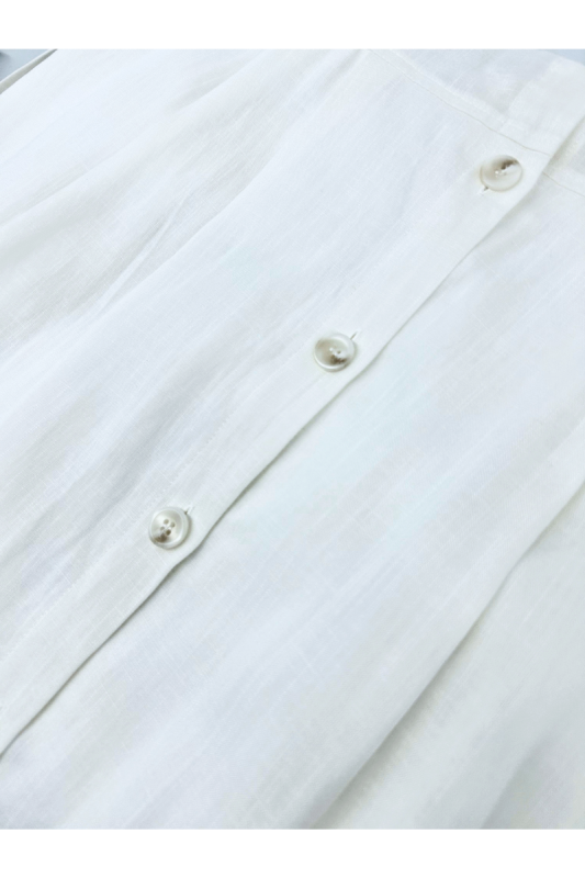 Max Simple Utility Shirt Dress White MSXS260598W