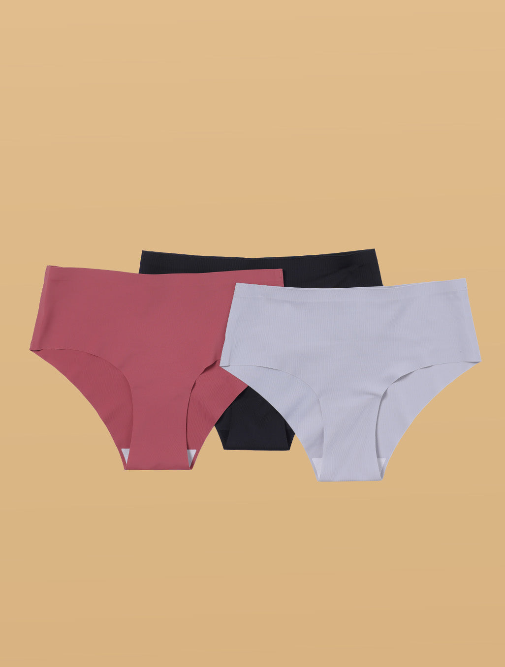 Seamless No-Show Comfort Brazilian Briefs