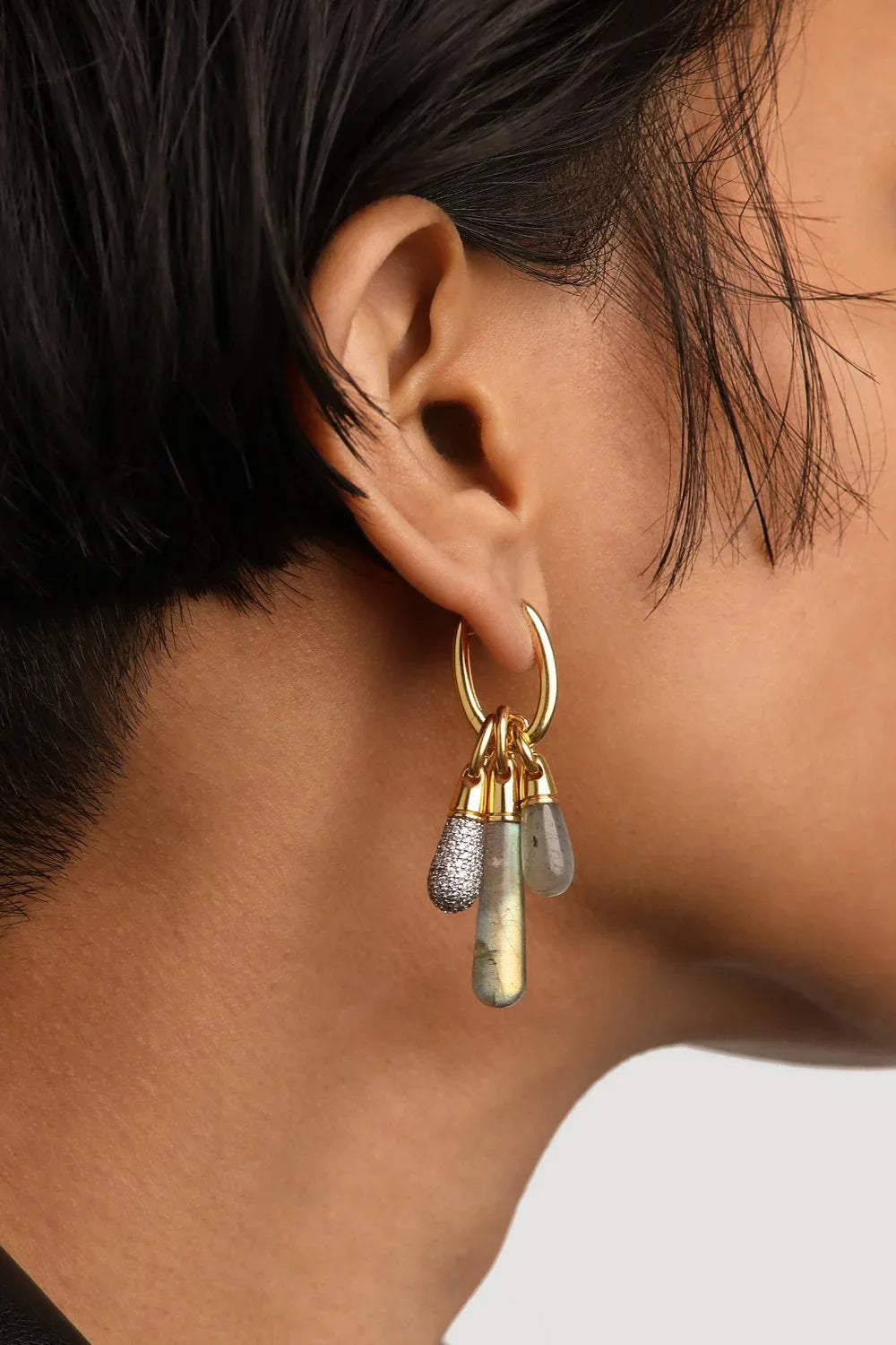 PDPAOLA Pavé Drop Pendant