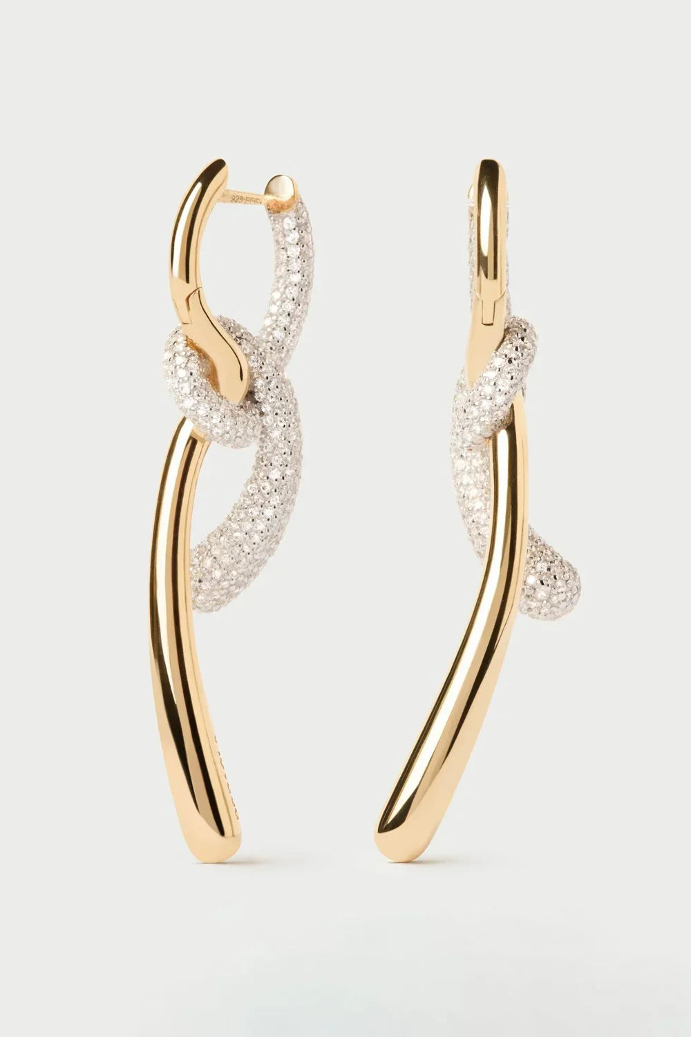 PDPAOLA Pavé Twist Hoops