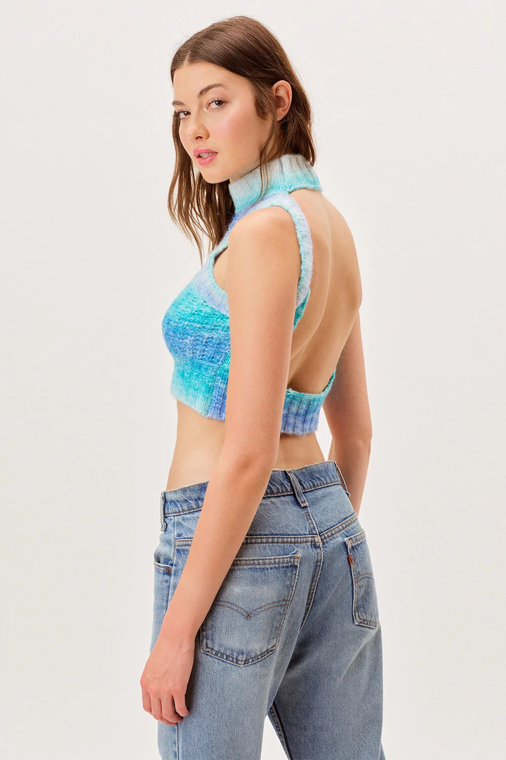 For Love & Lemons Rosa Crop Tank Sweater