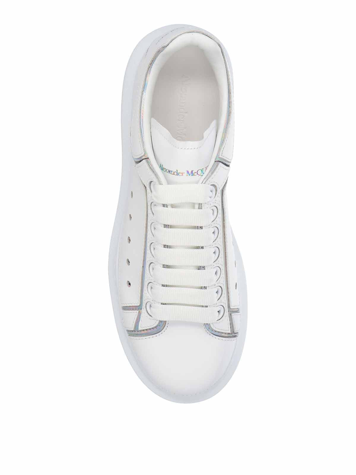 Alexander Mcqueen Oversized Sneakers "White Silver"