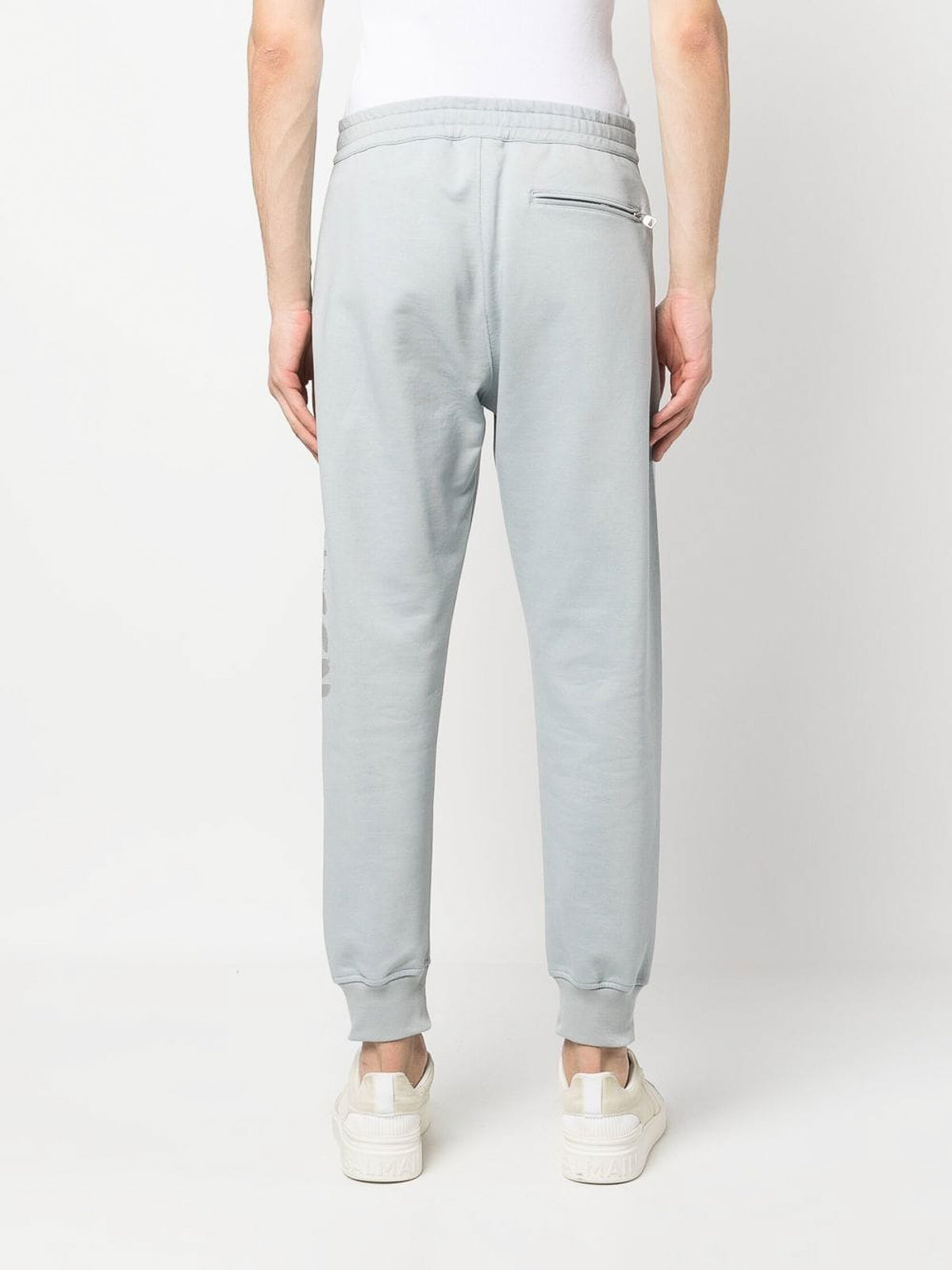 Alexander McQueen Mcqueen Graffiti Joggers In Dove Grey