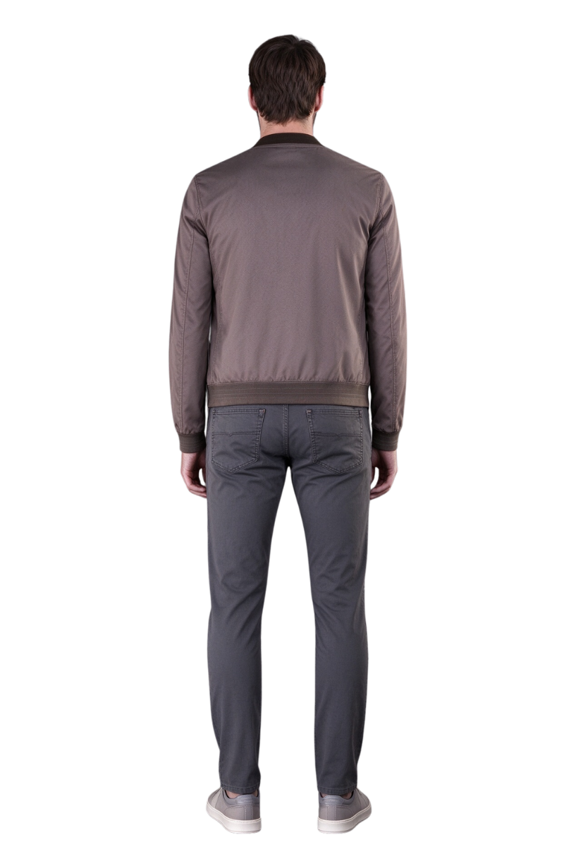 MooRER SIRONI-GF Bomber Jacket Piombo