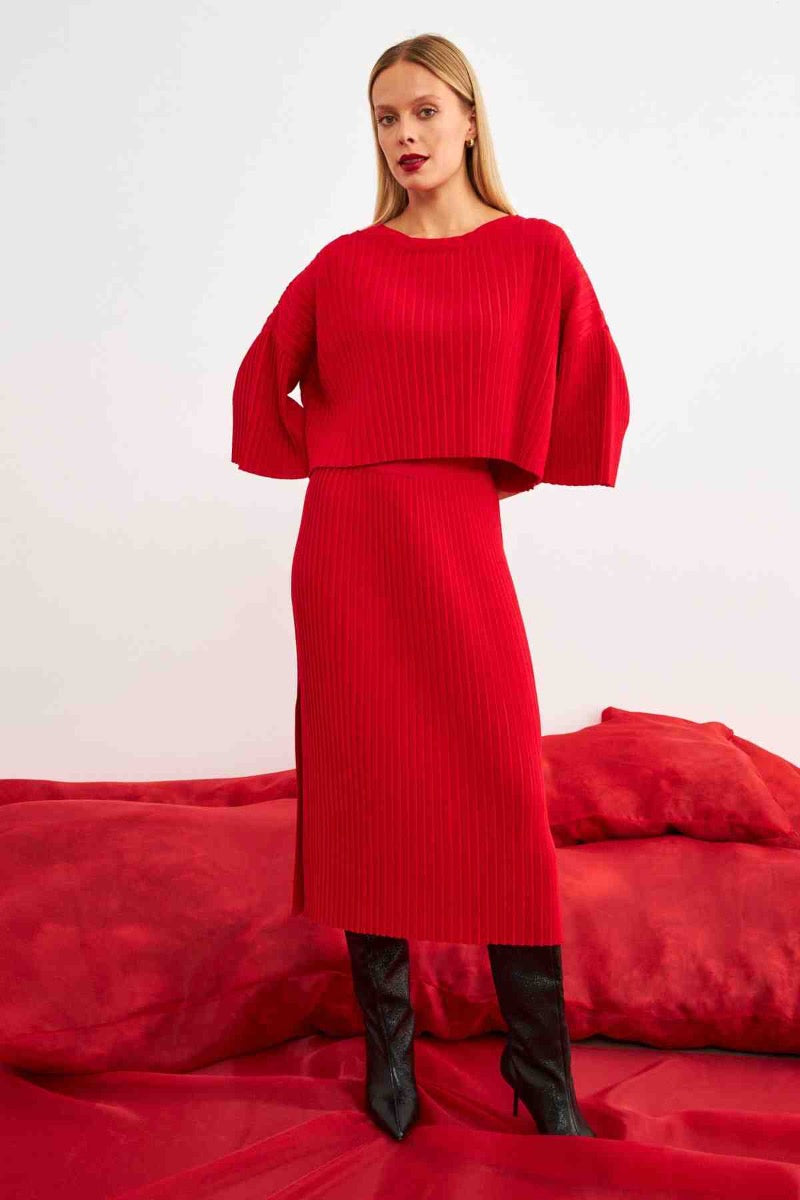 Setre KNIT TOP RED_TR0308