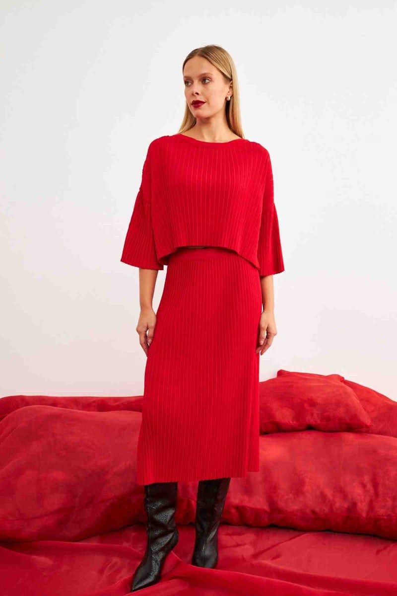 Setre KNIT TOP RED_TR0308