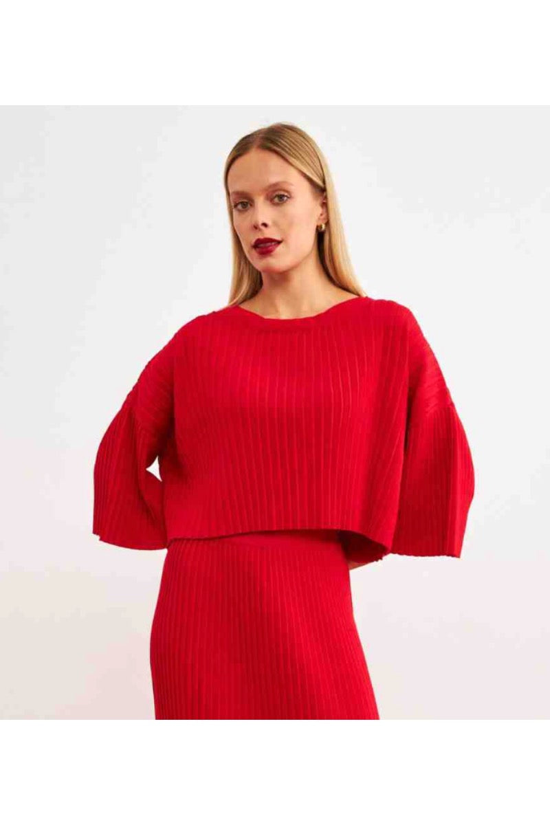 Setre KNIT TOP RED_TR0308