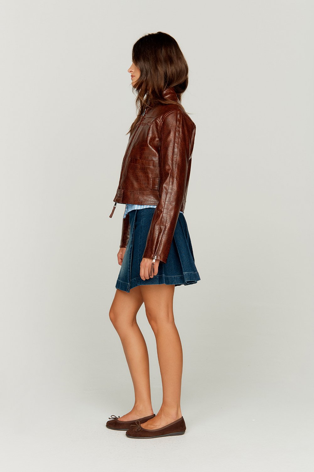 House of Sunny Fade Pleat Skirt