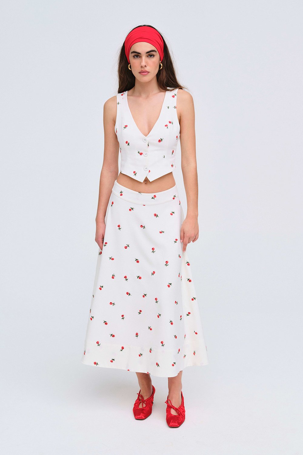 For Love & Lemons Talia Embroidered Vest