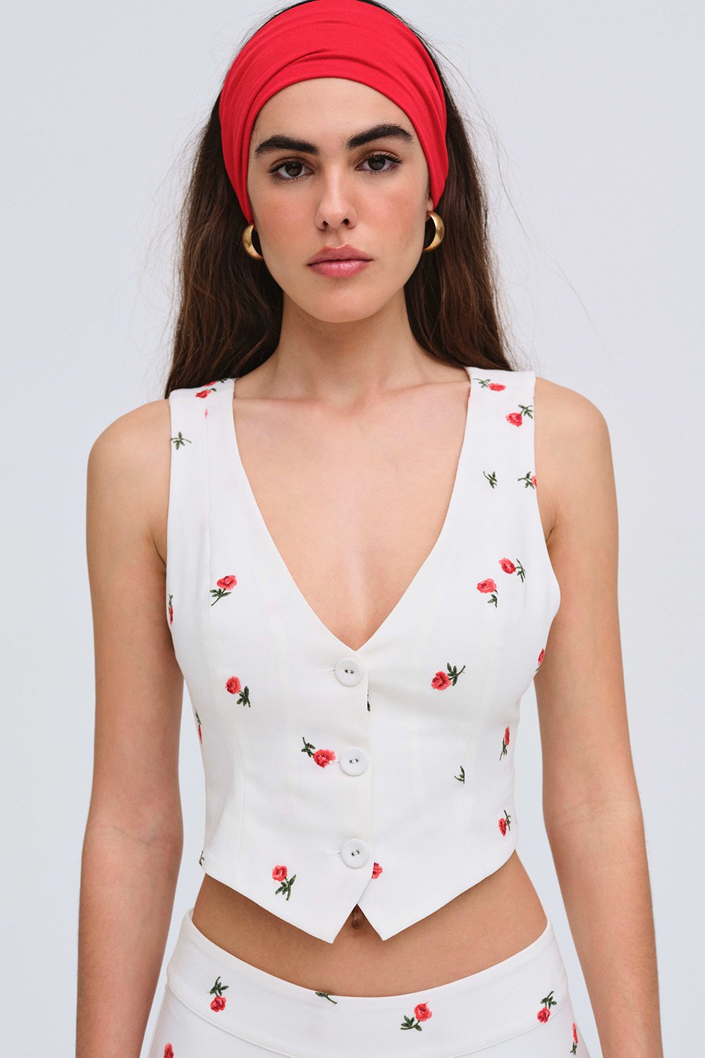 For Love & Lemons Talia Embroidered Vest