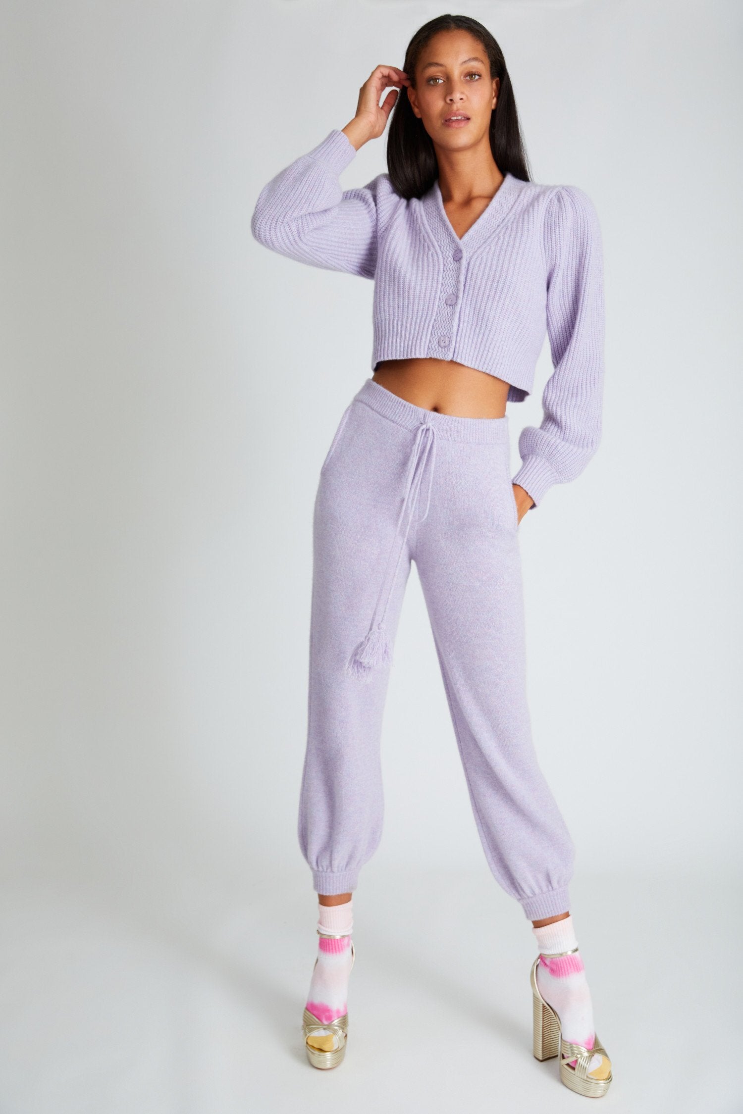 LoveShackFancy Tristan Pants - Purple